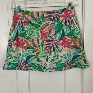 SIGRID OLSEN Golf & Tennis Tropical Hawaiian Print Skort Medium Activewear Sport